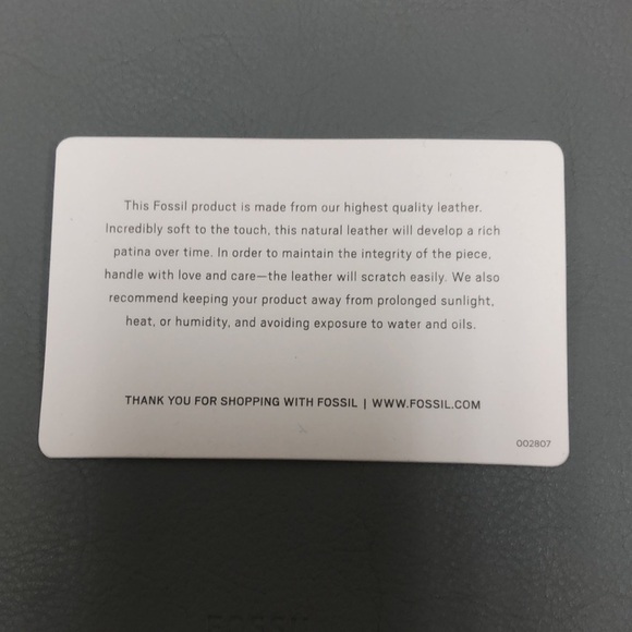 Fossil gray leather wristlet - Picture 6 of 6